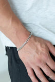 Halftime -  Paparazzi  Silver Urban Men Bracelet