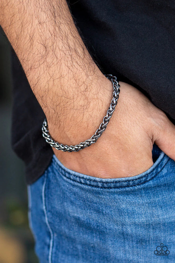 Knock it Out Of The Park  -  Paparazzi Silver Urban Bracelet