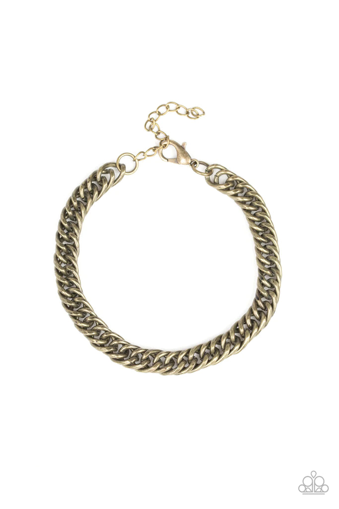 Next Man Up  - Paparazzi Brass Men Urban Bracelet