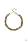 Next Man Up  - Paparazzi Brass Men Urban Bracelet