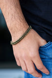 Next Man Up  - Paparazzi Brass Men Urban Bracelet