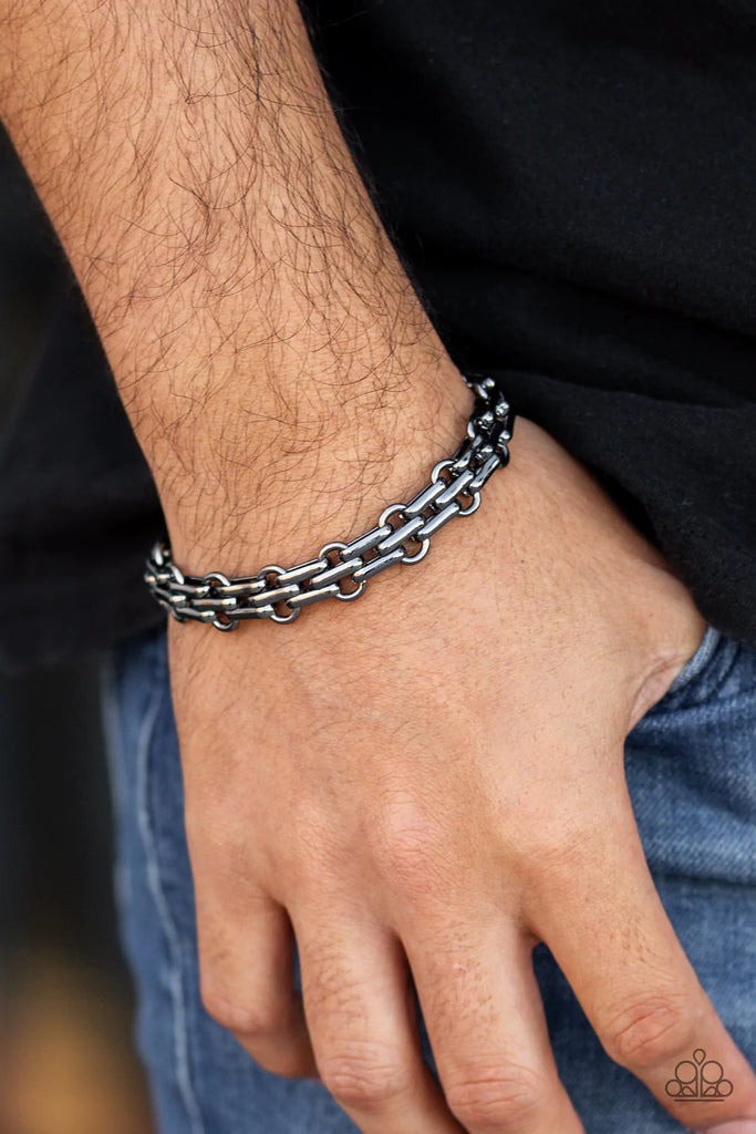 Urban Utility - Paparazzi Black Men Urban Bracelet