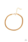 Metro Marathon  -  Paparazzi  -  Men Gold Urban Bracelet