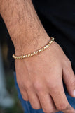 Metro Marathon  -  Paparazzi  -  Men Gold Urban Bracelet