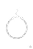 One-Two Knockout  - Paparazzi Silver Men Bracelet