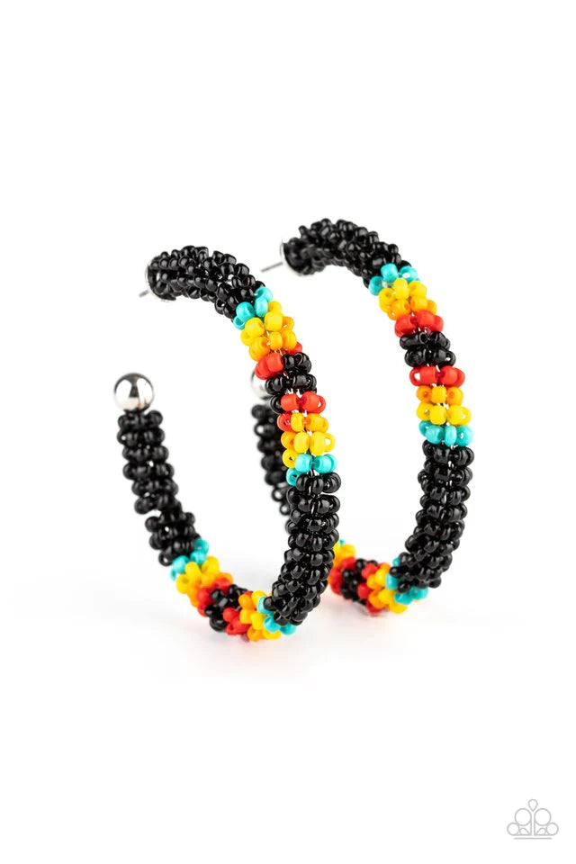 Bodaciously Beaded - Black Paparazzi Earrings