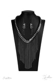 THE ALEX ~ Paparazzi 2020 (RETIRED) ZI Signature Series Gunmetal Curtain Necklace