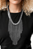 THE ALEX ~ Paparazzi 2020 (RETIRED) ZI Signature Series Gunmetal Curtain Necklace