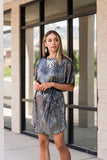 FIERCE ~ Paparazzi  2020 (RETIRED)  Zi Collection Smoky Hematite Rhinestone Necklace