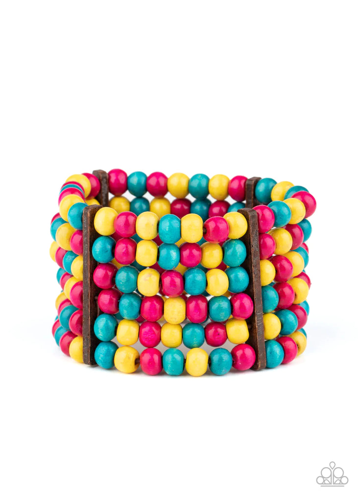 Tanning in Tanzania  ~ Paparazzi Multi Wood Bracelet
