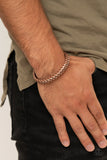 Tough as Nails  -  Paparazzi Men Copper Bracelet