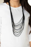Nice CORD-ination - Black Paparazzi Accessories
