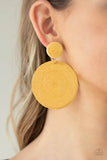 Circulate The Room - Yellow Paparazzi Accessories