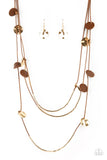Alluring Luxe - Brown Paparazzi Long Necklace