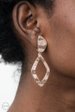 Industrial Gallery - Rose Gold Paparazzi Clip On Earrings