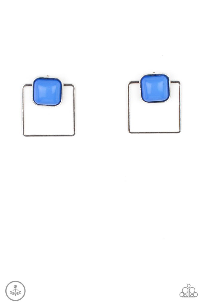 FLAIR and Square - Blue Paparazzi Accessories