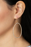 OVAL-ruled! - Gold  Paparazzi Earrings