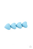 HEART to Please - Blue Paparazzi Hair Clip
