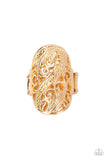 Pier Paradise - Gold  Paparazzi Ring