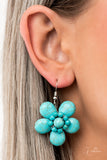 GENUINE ~ Paparazzi (RETIRED) 2021 ZI Collection Turquoise Stone Flower Necklace