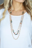 Artisanal Abundance - Multi  Paparazzi Long Necklace