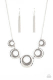 Solar Cycle - Silver Paparazzi Necklace