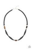Stone Synchrony - Brown Paparazzi Urban Men Necklace