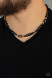 Stone Synchrony - Brown Paparazzi Urban Men Necklace