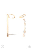 Give Me The SWOOP - Gold Paparazzi Crawler Earrings