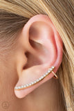 Give Me The SWOOP - Gold Paparazzi Crawler Earrings