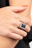 Glamorously Glitzy - Silver  Paparazzi Ring