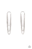 Vintage VIP - White Paparazzi  Post Earrings