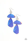 SWATCH Me Now - Blue Paparazzi Abstract Asymmetrical Earrings