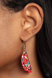 Flashdance Fashionista - Red Paparazzi Earrings