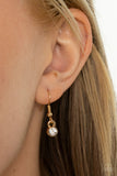 Spiraling Sparkle - Gold Paparazzi Necklace