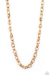 Rookie of the Year - Gold Paparazzi Urban Men Necklace