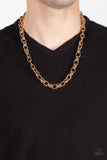 Rookie of the Year - Gold Paparazzi Urban Men Necklace
