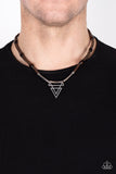 Arrowed Admiral - Brown Paparazzi Men Urban Necklace