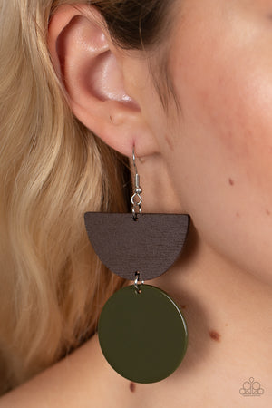 Beach Bistro - Green Paparazzi  Earrings
