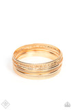 Circlet Circus - Gold Paparazzi Bracelet