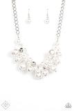 Romantically Reminiscent - White Paparazzi Fashion Fix Necklace