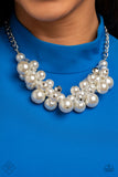 Romantically Reminiscent - White Paparazzi Fashion Fix Necklace