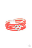 Wildly in Love - Red Paparazzi Bracelet