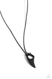 Summer Shark - Black Unisex Paparazzi Necklace