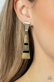 Safari Seeker - Brass  Paparazzi Clip-On Earrings