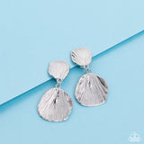 Metro Mermaid - Silver Paparazzi Earrings