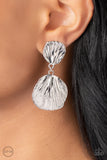 Metro Mermaid - Silver Paparazzi Earrings