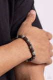 Earthy Empath - Green Paparazzi Stretchy Beaded Bracelet