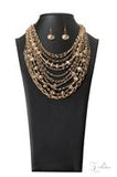 REMINISCENT ~  2022  Paparazzi Zi Collection Shiny Gold Necklace