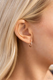Ultra Upmarket - Rose Gold Paparazzi Hoop Earrings